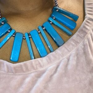 Blue Statement Necklace
